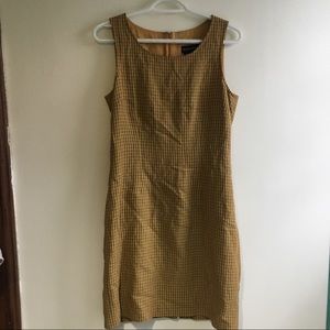 Vintage a line plaid dress